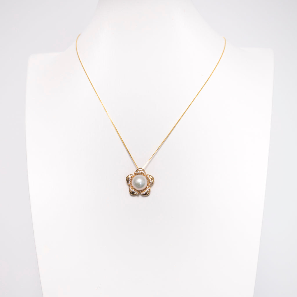 Cherry Blossom AAA White Pearl Pendant