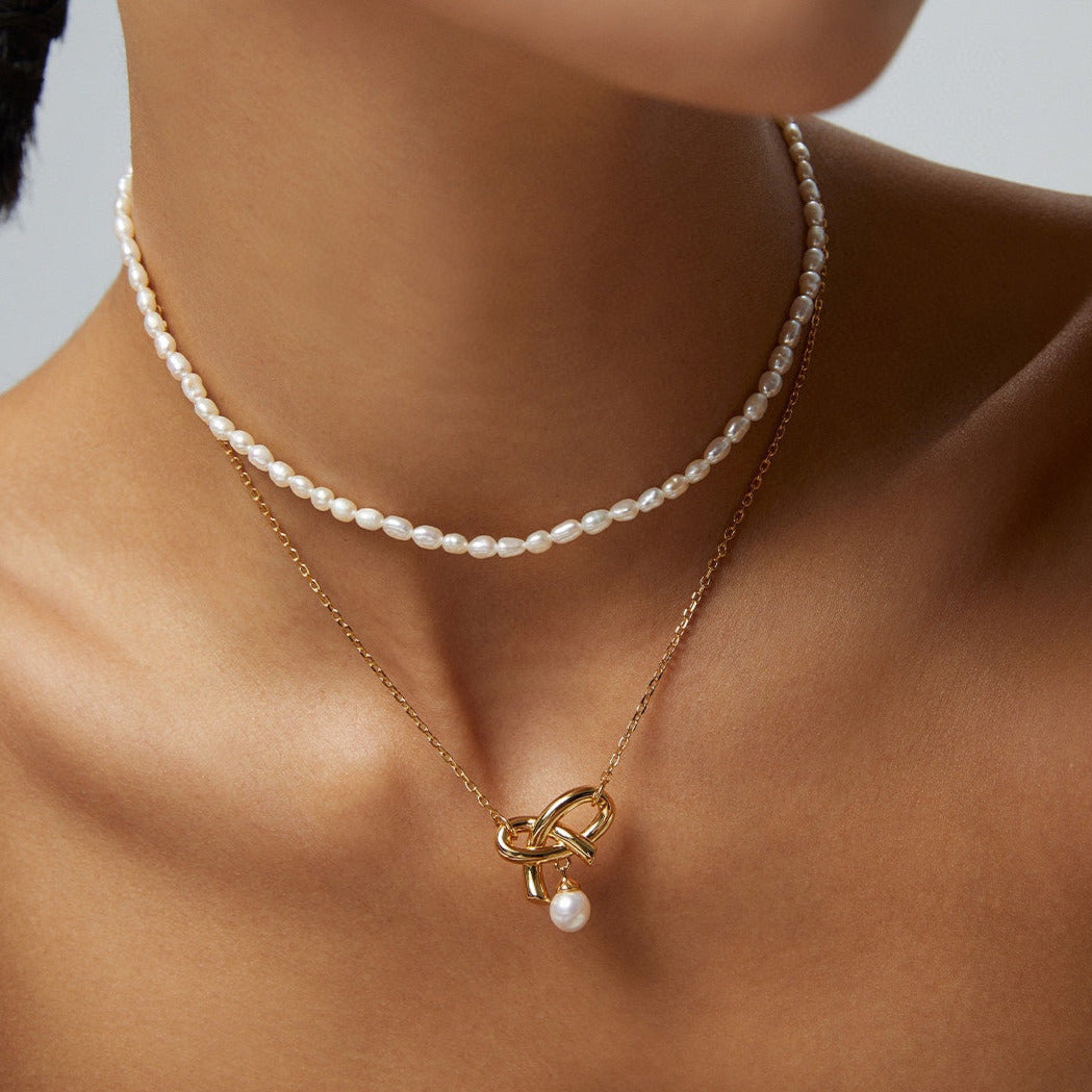 Love Heart Bow -18kGold Silver