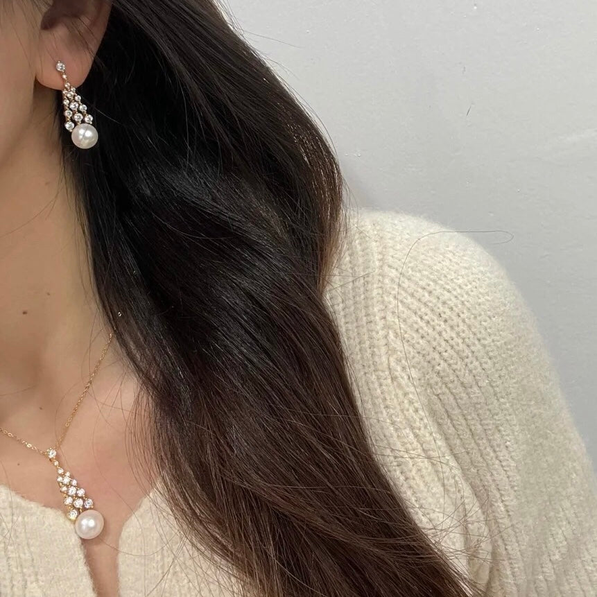 Queen Crown Pearl Necklace- AAAA 14mm Freshwater