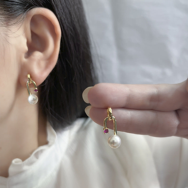 U-Shape Minimalist Stud Earrings/Necklace