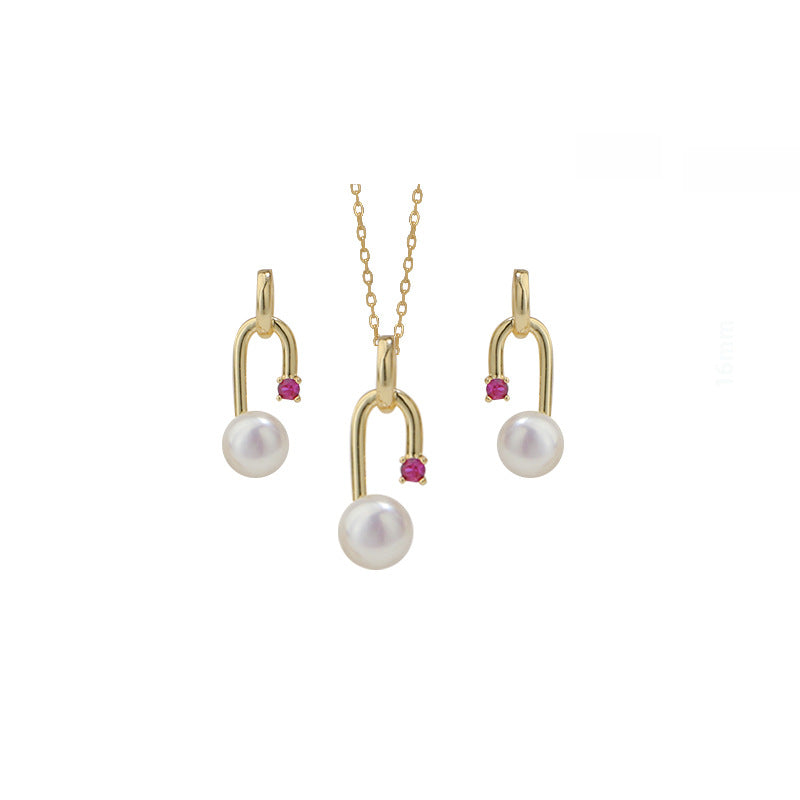 U-Shape Minimalist Stud Earrings/Necklace