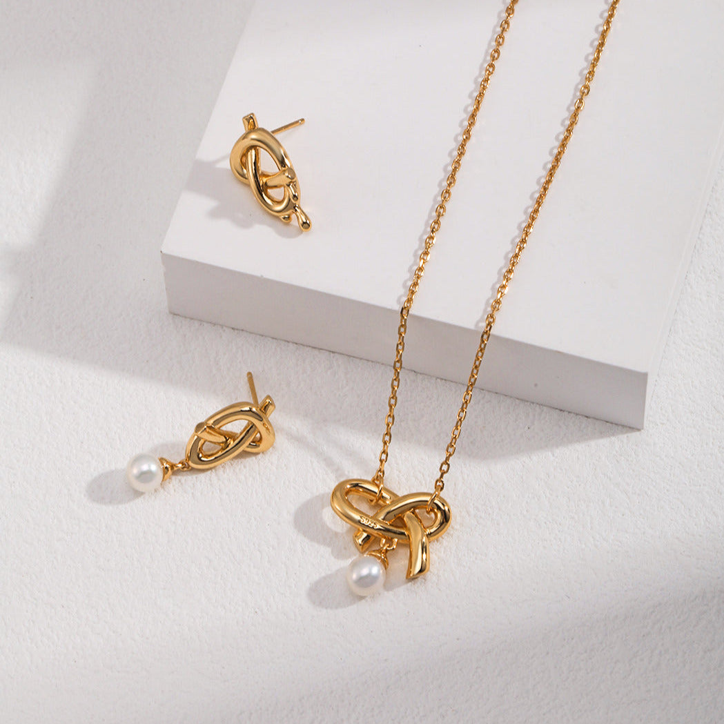 Love Heart Bow -18kGold Silver