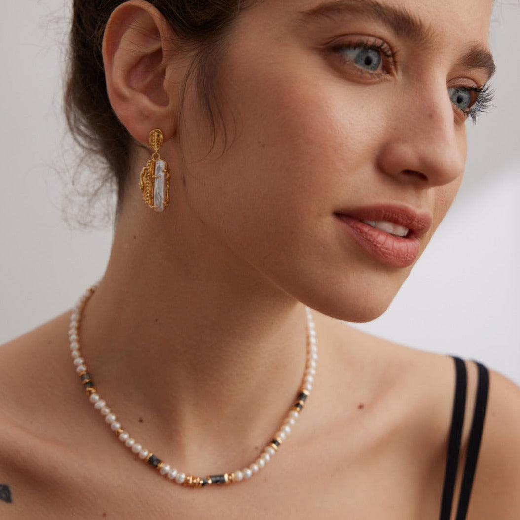 Antique Royal Long Baroque Pearl Earrings