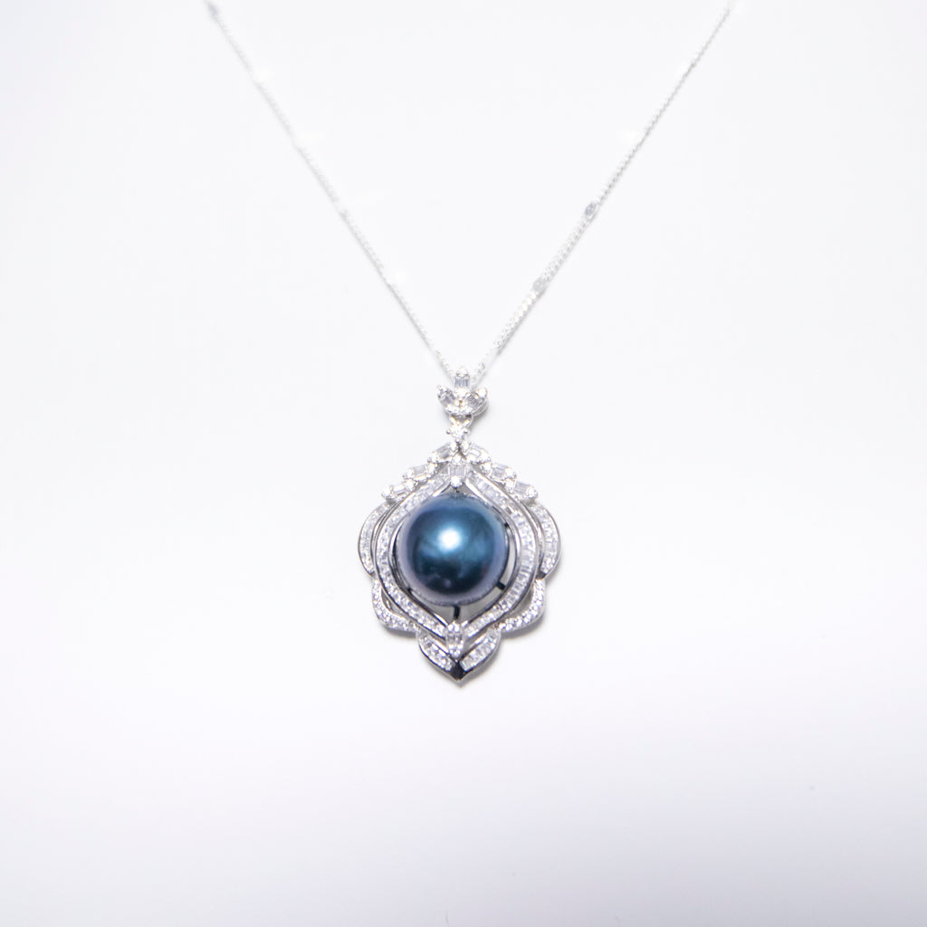 Royal Prestige Dark Green AAAA Pearl Necklace