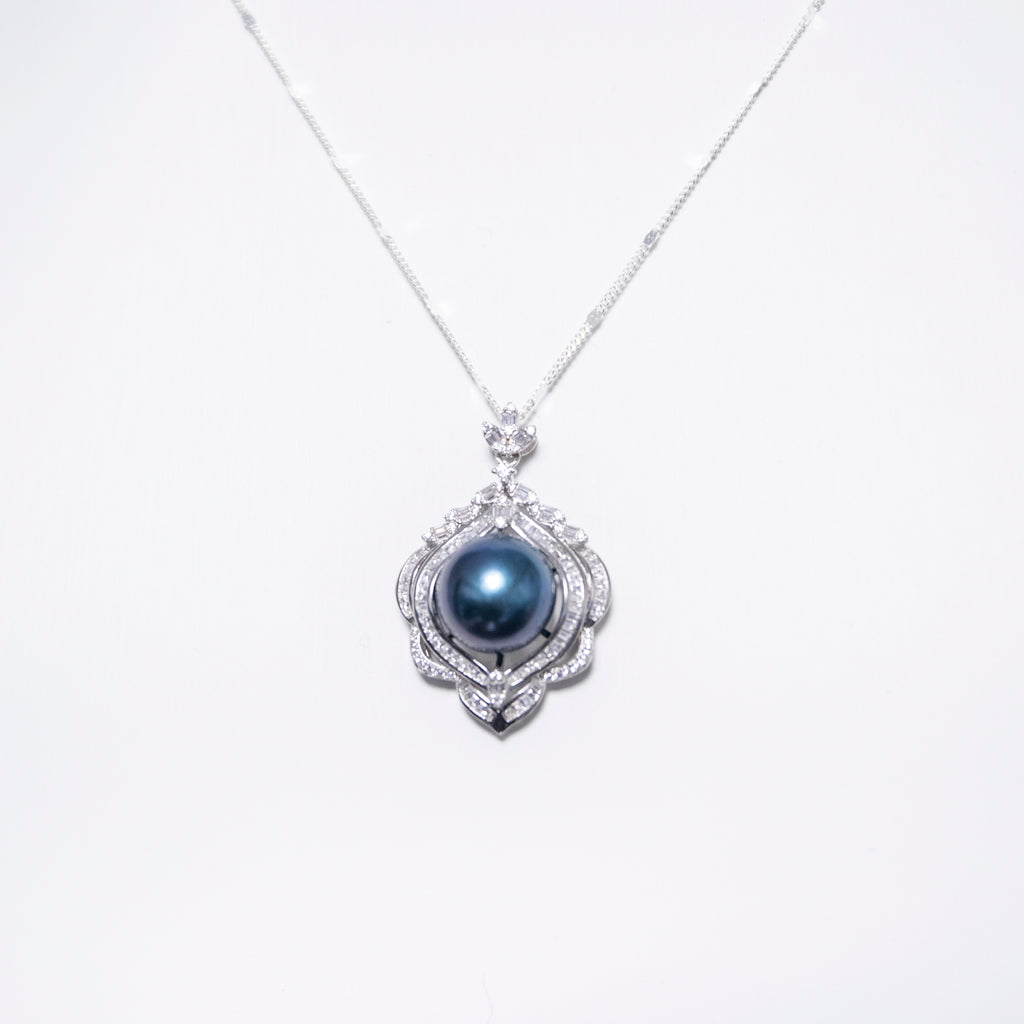 Royal Prestige Dark Green AAAA Pearl Necklace