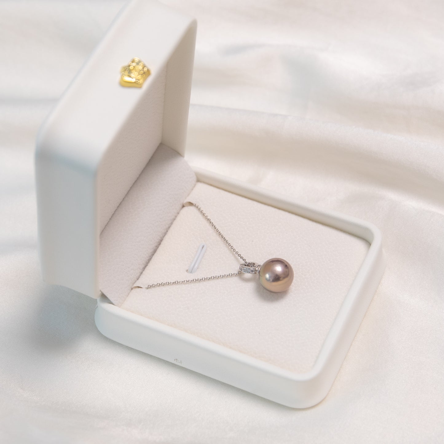 11-12mm Round Purple Pearl Pendant