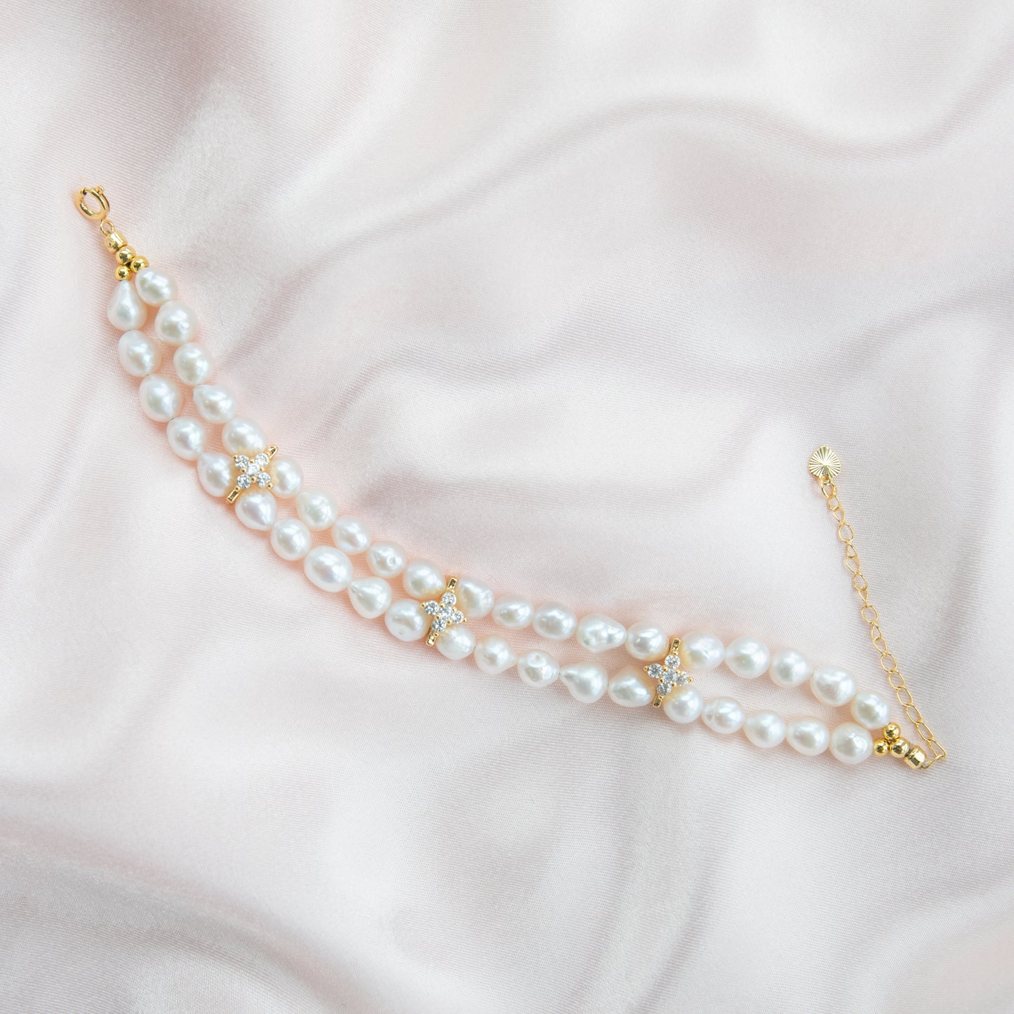 Four-leaf Clover Baroque Bracelet