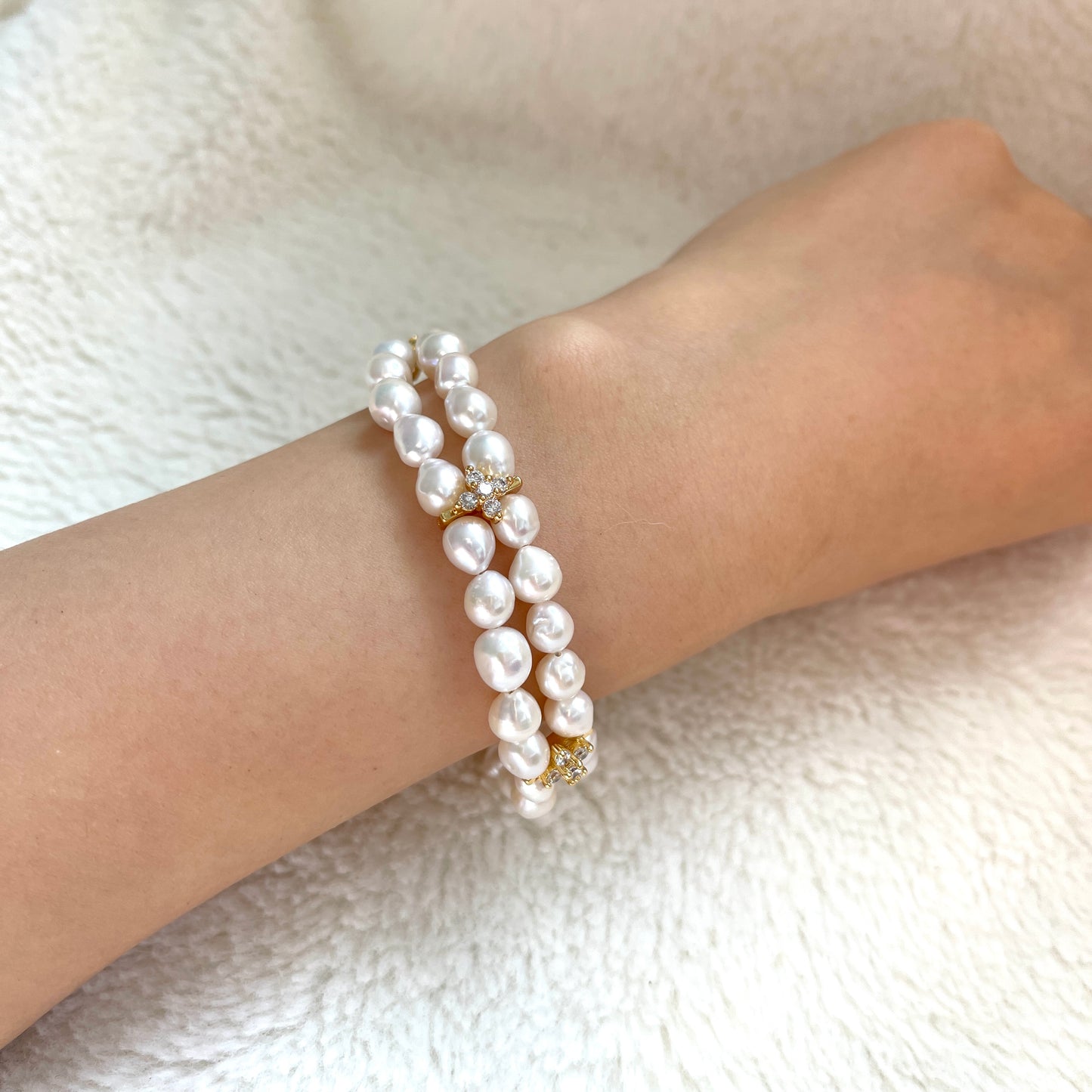 Four-leaf Clover Baroque Bracelet