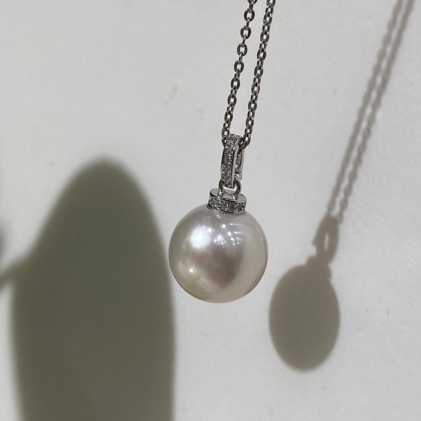 [Simpearl Signature] AAAA 15mm Freshwater Pearl Pendant(Silver)