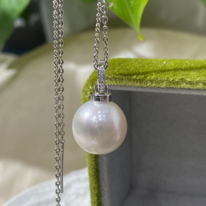 [Simpearl Signature] AAAA 15mm Freshwater Pearl Pendant(Silver)