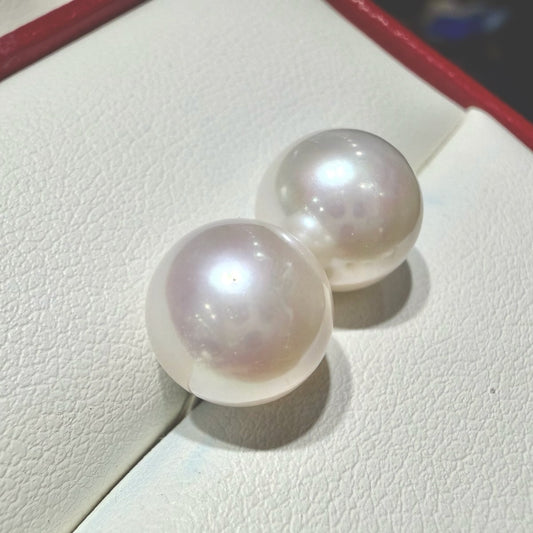 Classic Freshwater Pearl Stud Earrings,, 10–11mm featuring 10–11mm white freshwater pearl