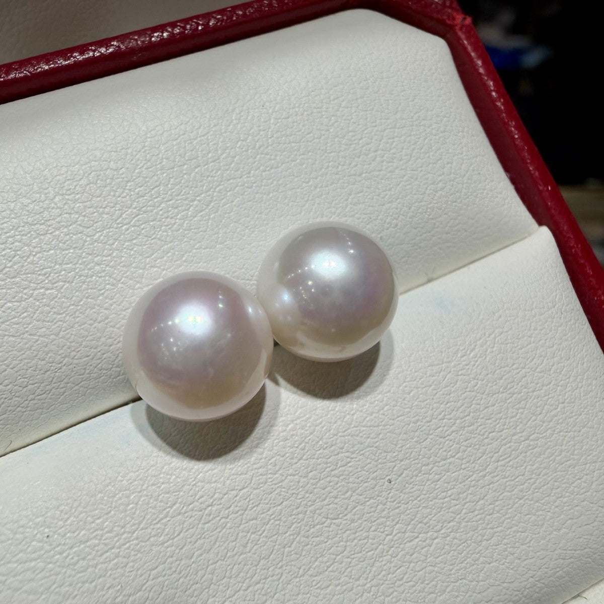 Classic Freshwater Pearl Stud Earrings,, 10–11mm featuring 10–11mm white freshwater pearl