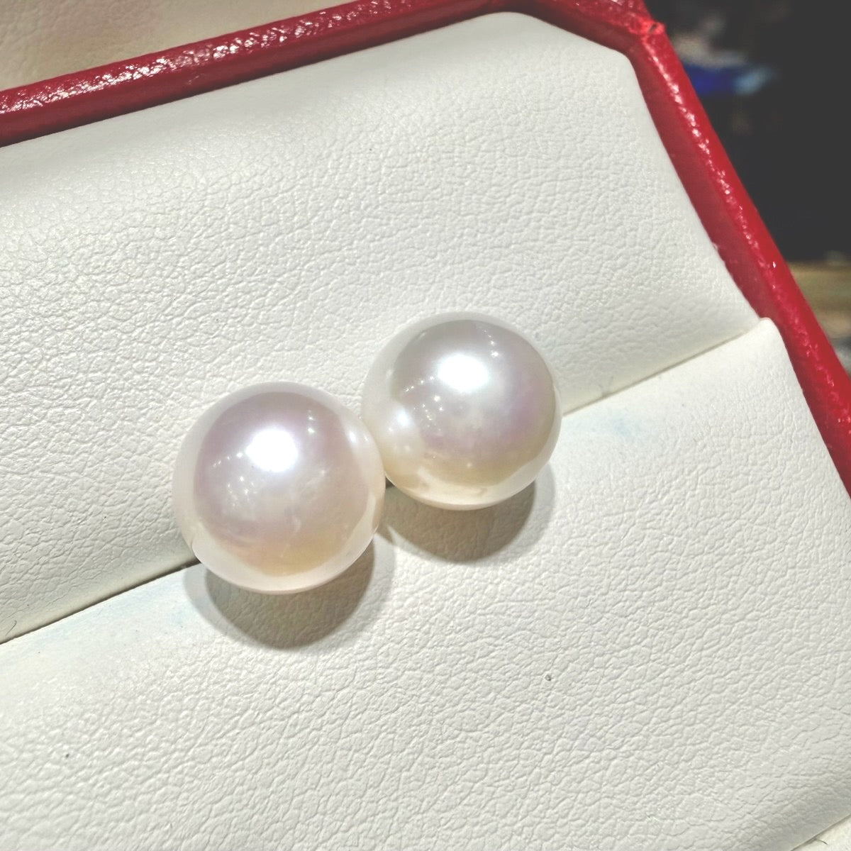 Classic Freshwater Pearl Stud Earrings,, 10–11mm featuring 10–11mm white freshwater pearl