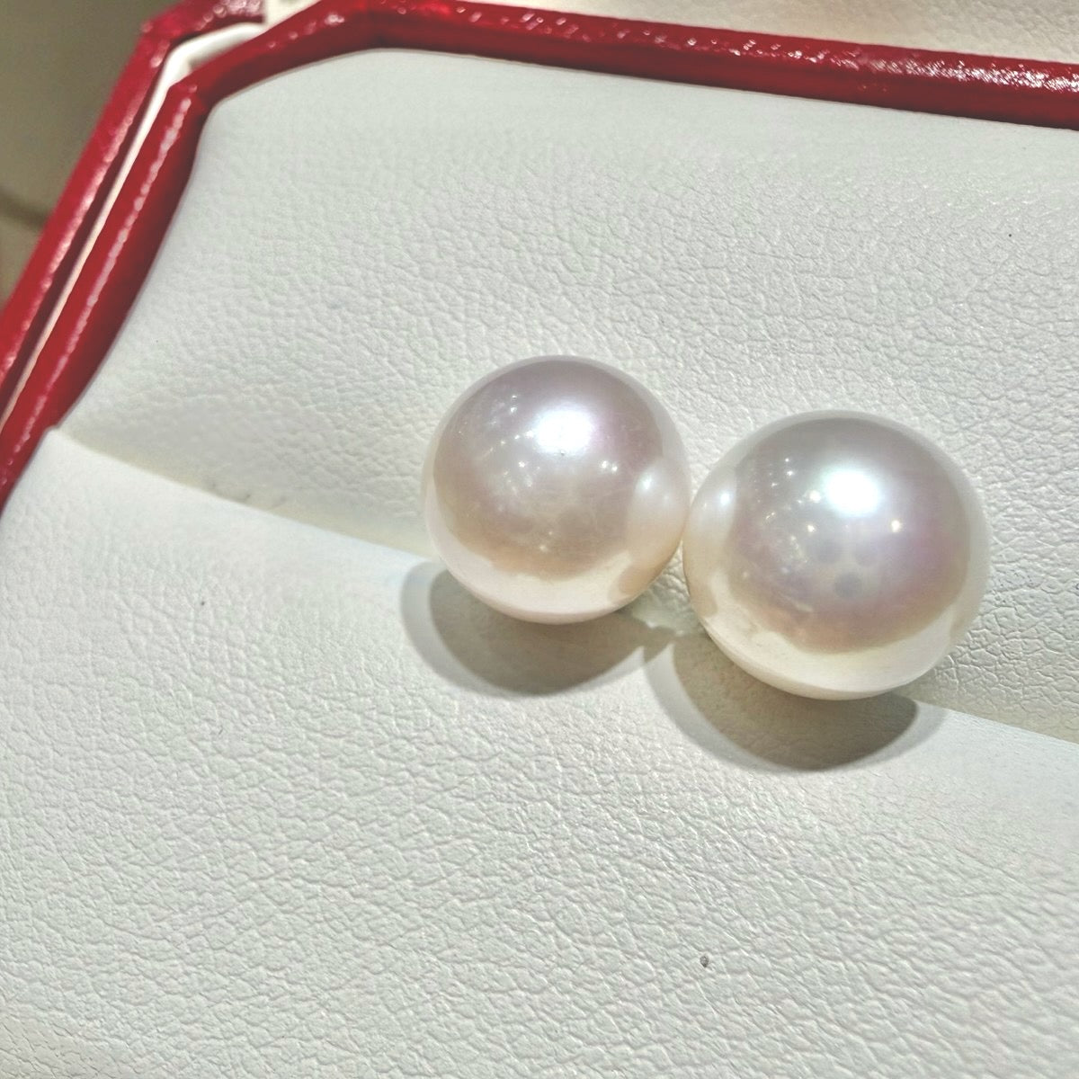 Classic Freshwater Pearl Stud Earrings,, 10–11mm featuring 10–11mm white freshwater pearl
