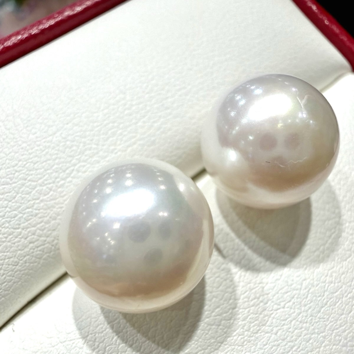 Statement Freshwater Pearl Stubs Earings,, 12–13mm featuring 12–13mm white freshwater pearl