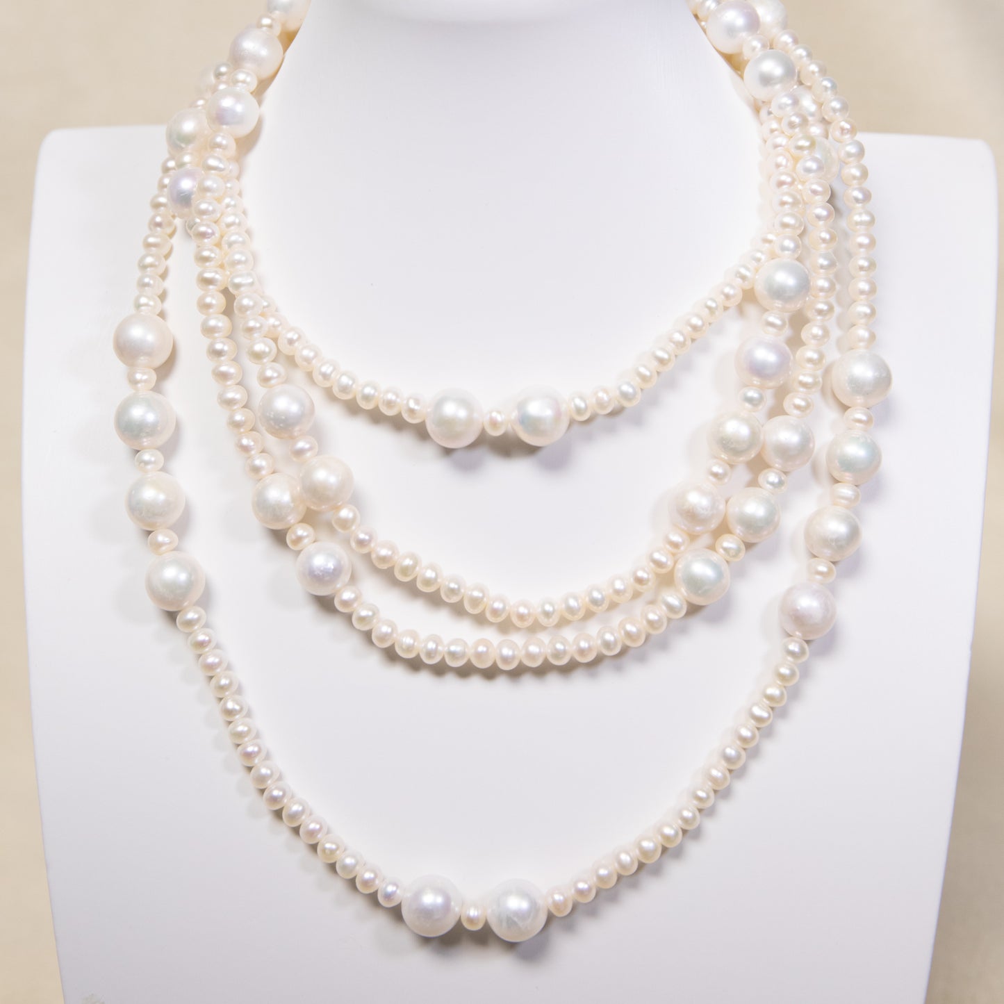 French Lady Rope Long Freshwater Pearl Necklace