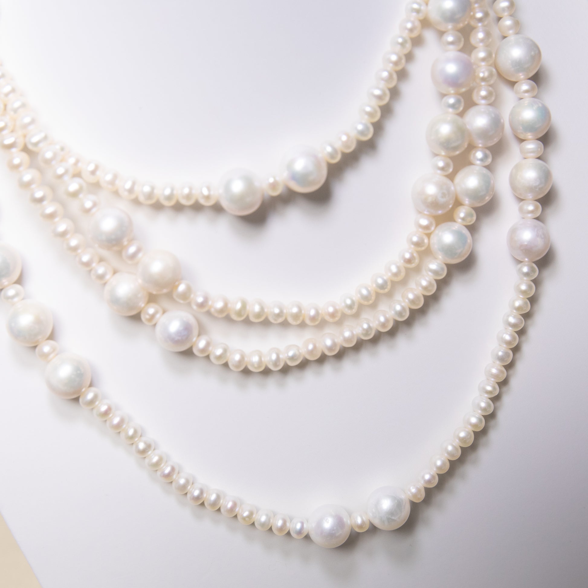 French Lady Rope Long Freshwater Pearl Necklace